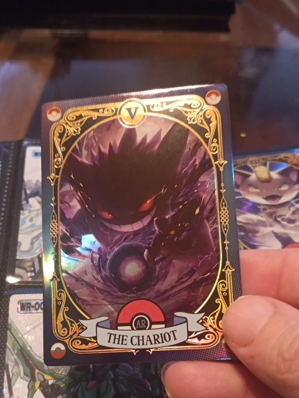 Pokemon Gengar V The Chariot Trading Card - Purple, Black, Gold